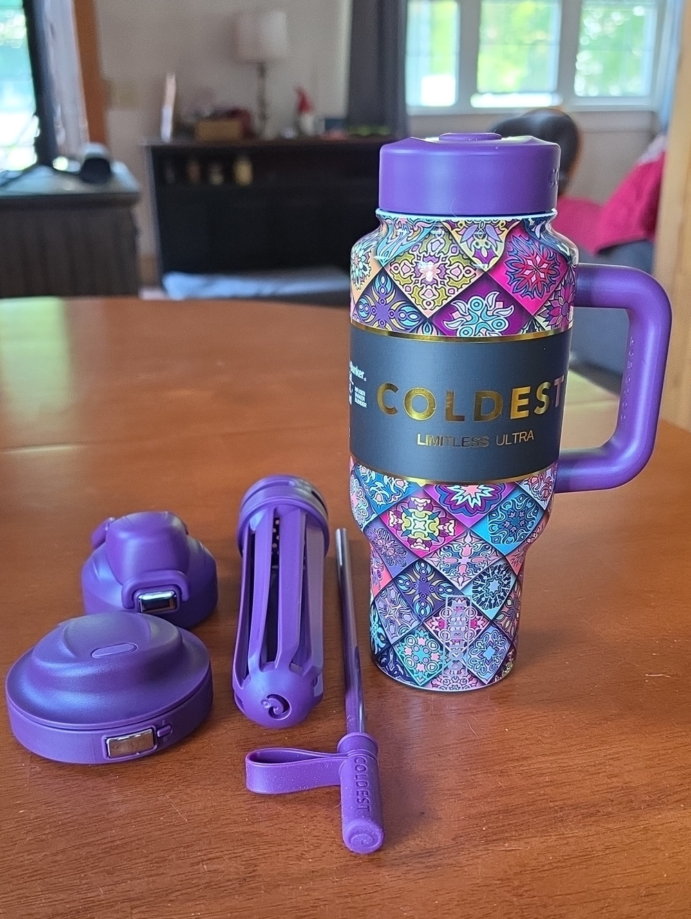 Coldest 24 oz Limitless Bottle - Mosaic Bloom
